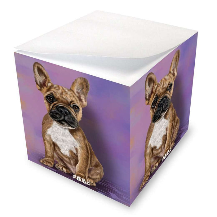 French Bulldogs Puppy Dog Note Cube