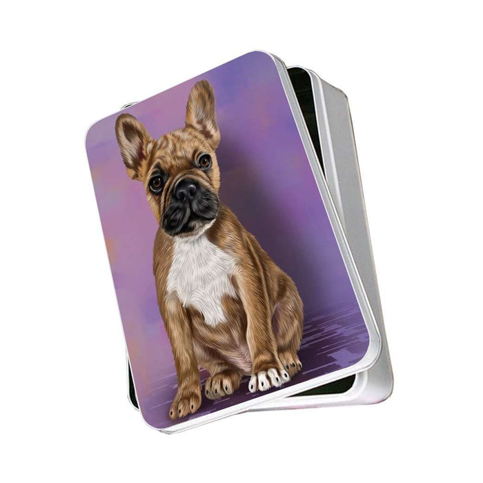 French Bulldogs Puppy Dog Photo Storage Tin