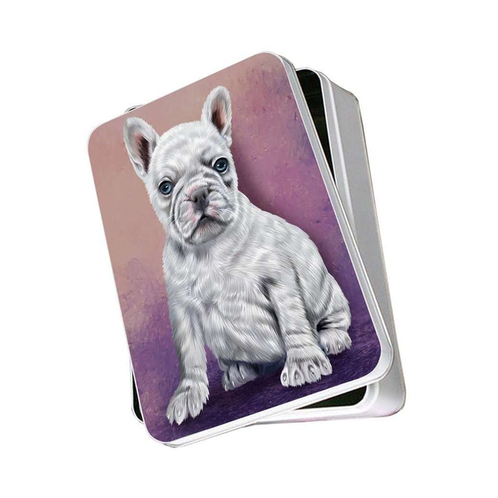 French Bulldogs Puppy Dog Photo Storage Tin