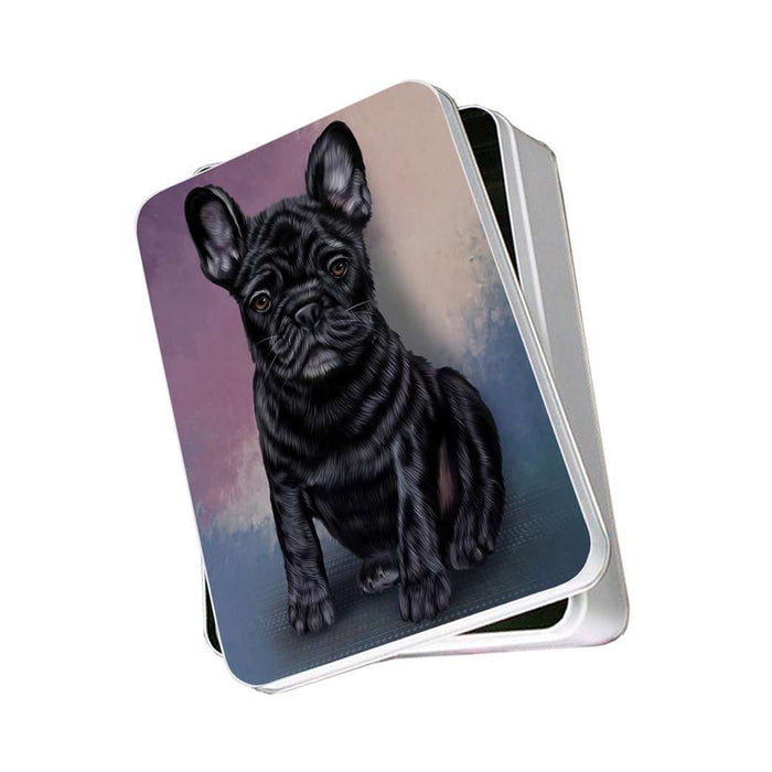 French Bulldogs Puppy Dog Photo Storage Tin