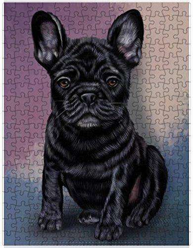 French Bulldogs Puppy Dog Puzzle with Photo Tin