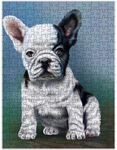 French Bulldogs Puppy Dog Puzzle with Photo Tin