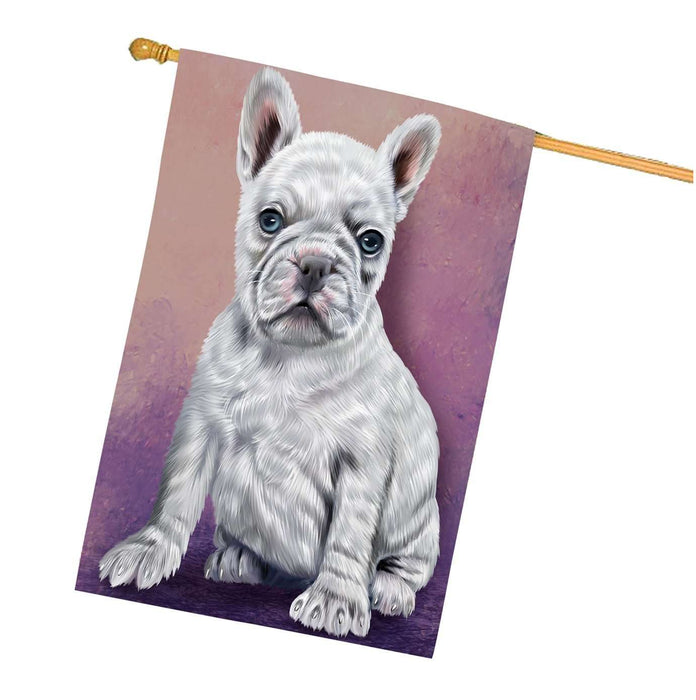French Bulls Puppy Dog House Flag