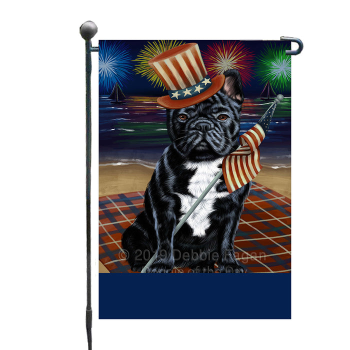 Personalized 4th of July Firework French Bulldog Custom Garden Flags GFLG-DOTD-A57911