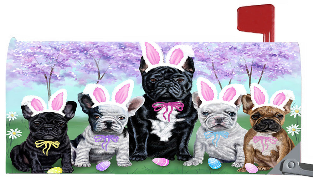 Easter Holidays French Bulldogs Magnetic Mailbox Cover MBC48396