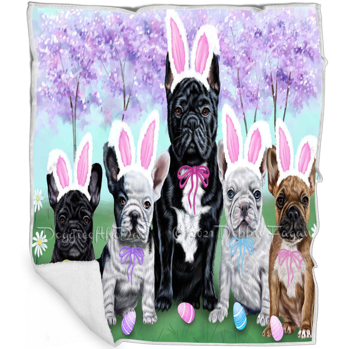 French Bulldogs Easter Holiday Blanket BLNKT57891