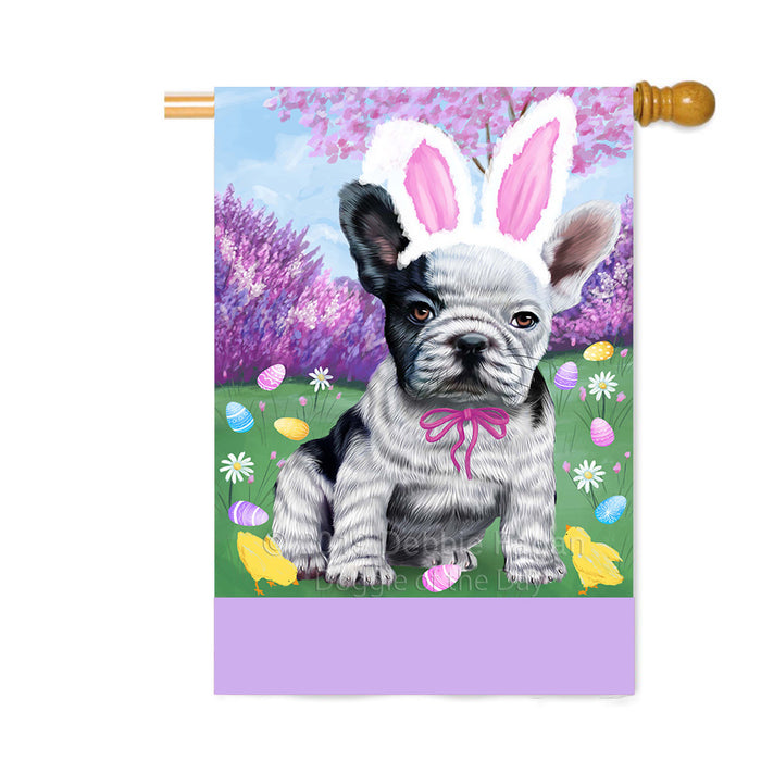 Personalized Easter Holiday French Bulldog Custom House Flag FLG-DOTD-A58917