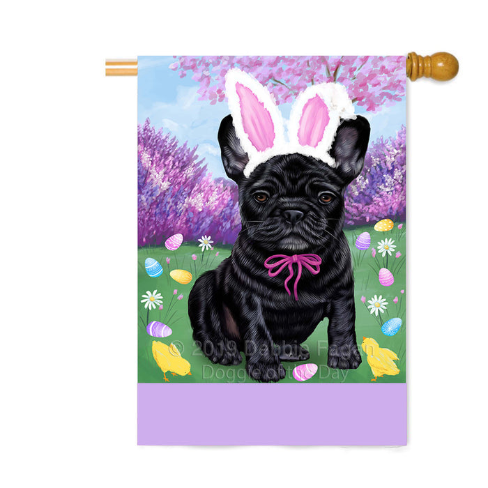 Personalized Easter Holiday French Bulldog Custom House Flag FLG-DOTD-A58918