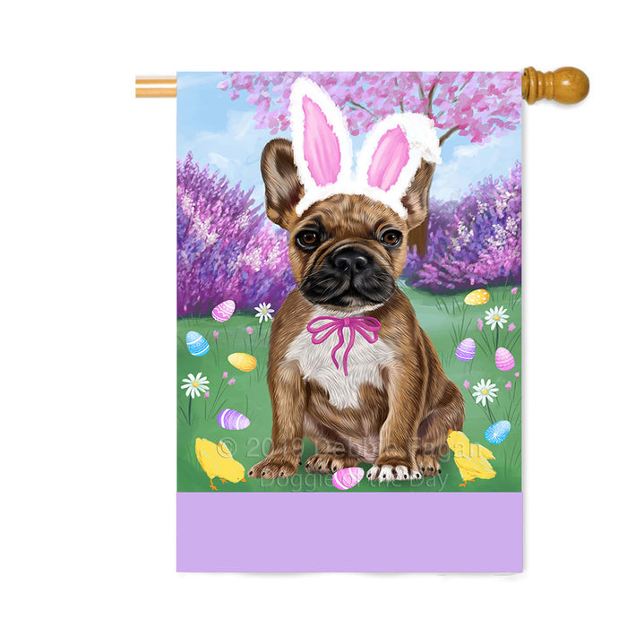 Personalized Easter Holiday French Bulldog Custom House Flag FLG-DOTD-A58919