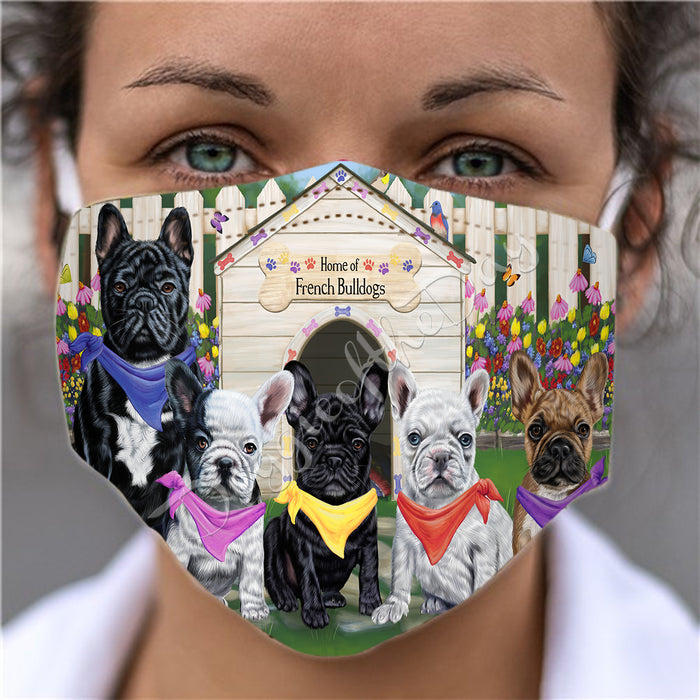 Spring Dog House French Bulldogs Face Mask FM48799