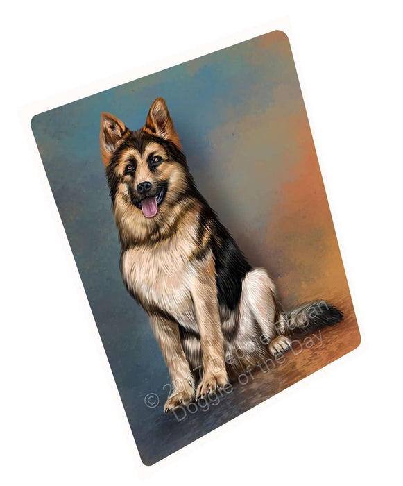 German Shepherd Adult Dog Art Portrait Print Woven Throw Sherpa Plush Fleece Blanket