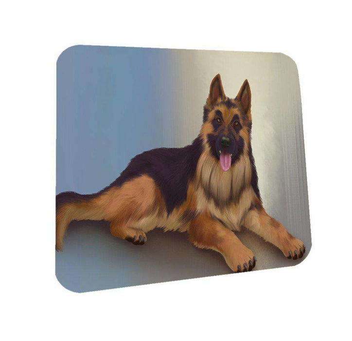 German Shepherd Adult Dog Coasters Set of 4