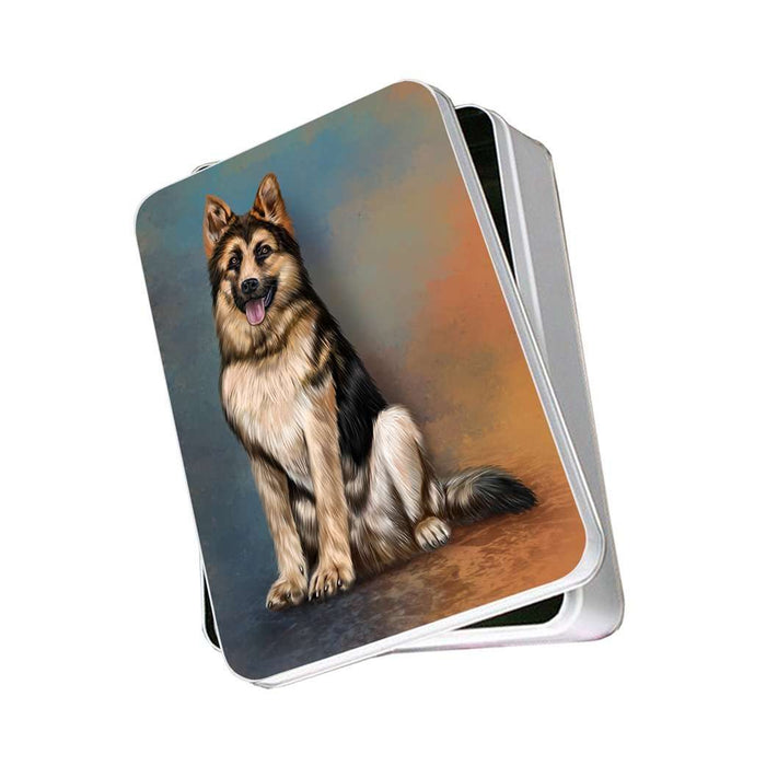 German Shepherd Adult Dog Photo Storage Tin