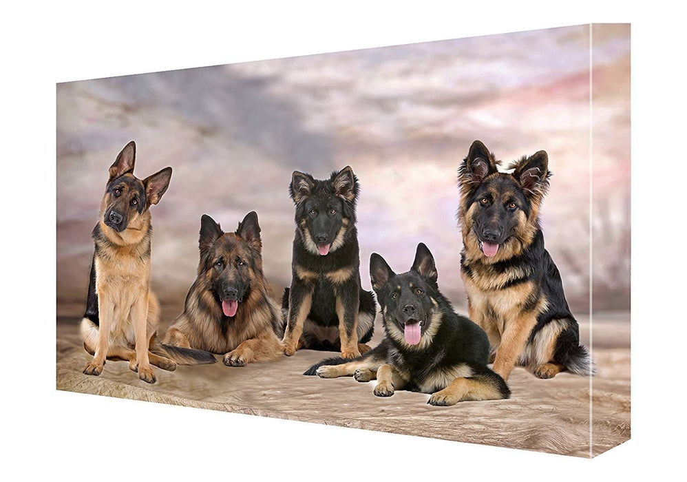 German Shepherd Dog Canvas 18 X 24