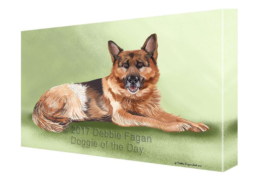 German Shepherd Dog Canvas Wall Art