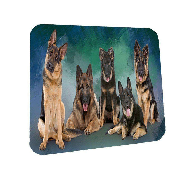 German Shepherd Dog Coasters Set of 4