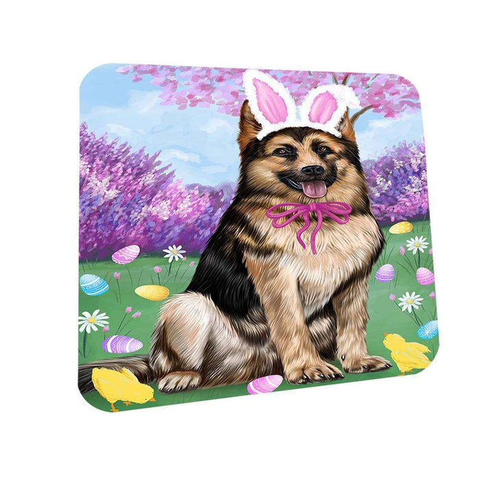 German Shepherd Dog Easter Holiday Coasters Set of 4 CST49106