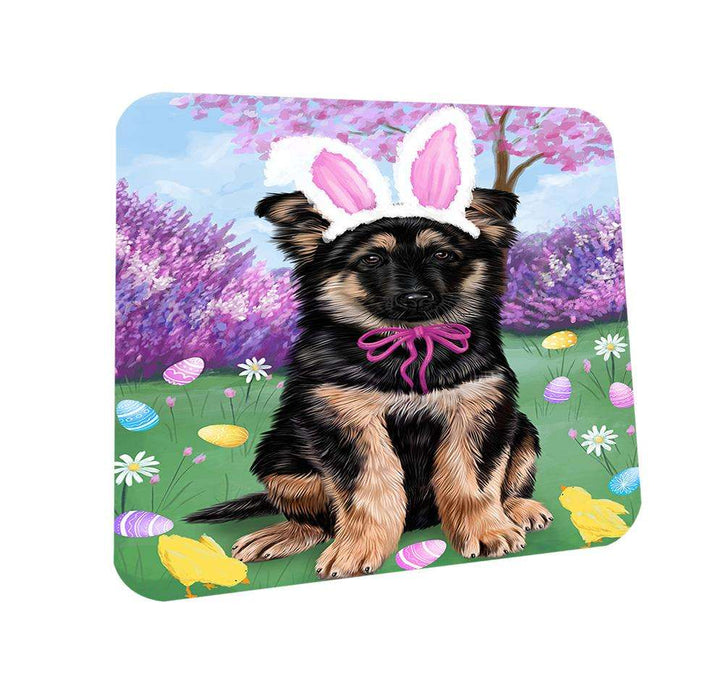 German Shepherd Dog Easter Holiday Coasters Set of 4 CST49108