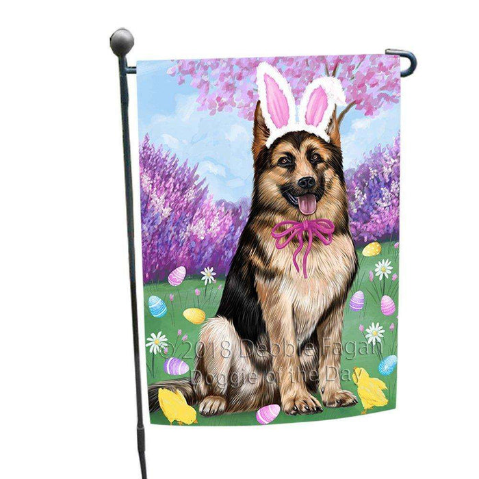 German Shepherd Dog Easter Holiday Garden Flag GFLG49056