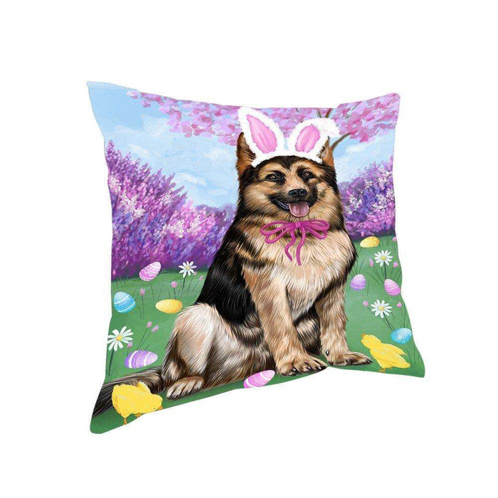 German Shepherd Dog Easter Holiday Pillow PIL52444