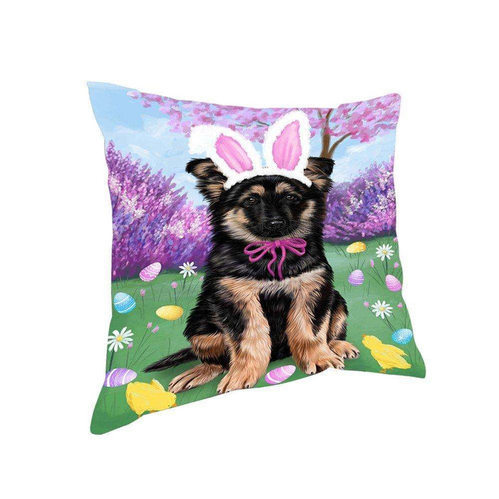 German Shepherd Dog Easter Holiday Pillow PIL52452