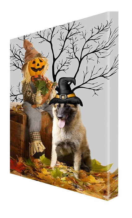German Shepherd Dog Halloween Canvas 18 x 24