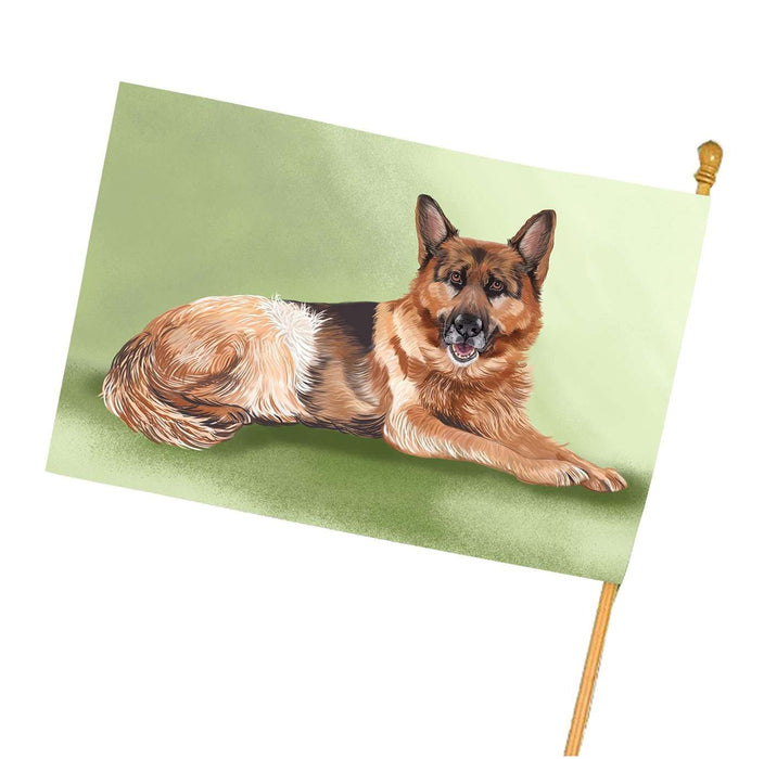 German Shepherd Dog House Flag