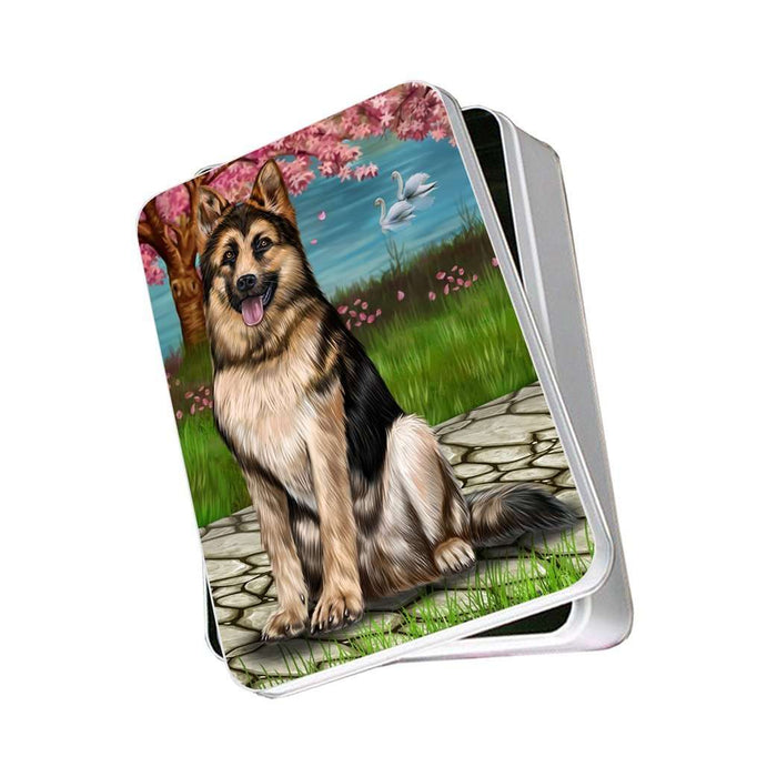 German Shepherd Dog Photo Storage Tin