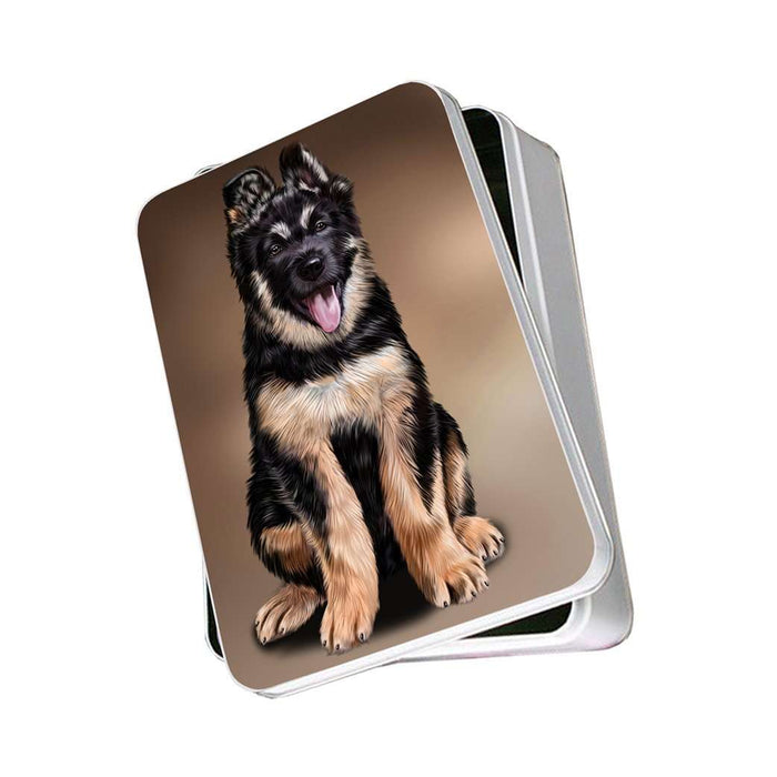 German Shepherd Dog Photo Storage Tin