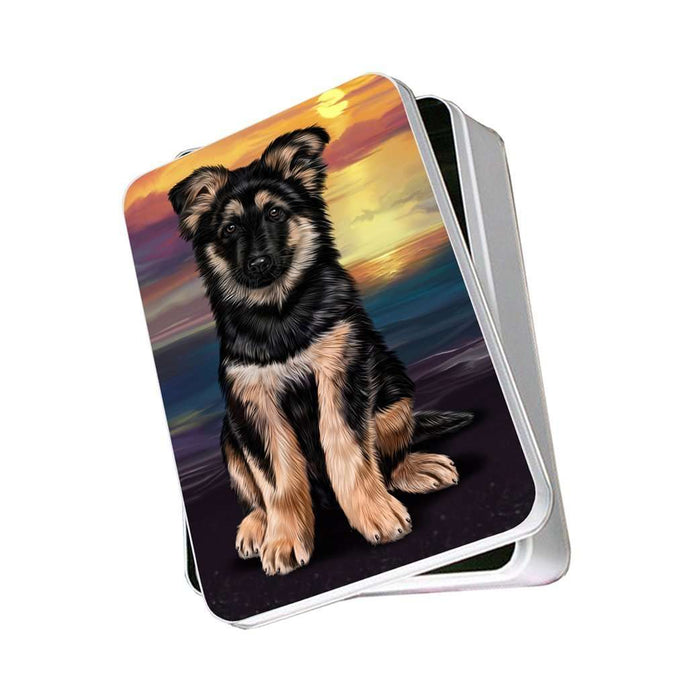 German Shepherd Dog Photo Storage Tin