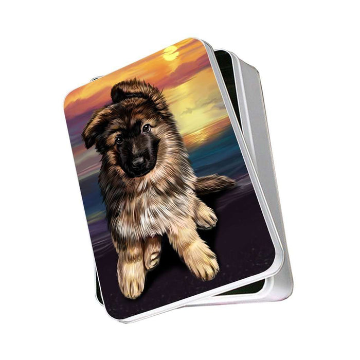 German Shepherd Dog Photo Storage Tin