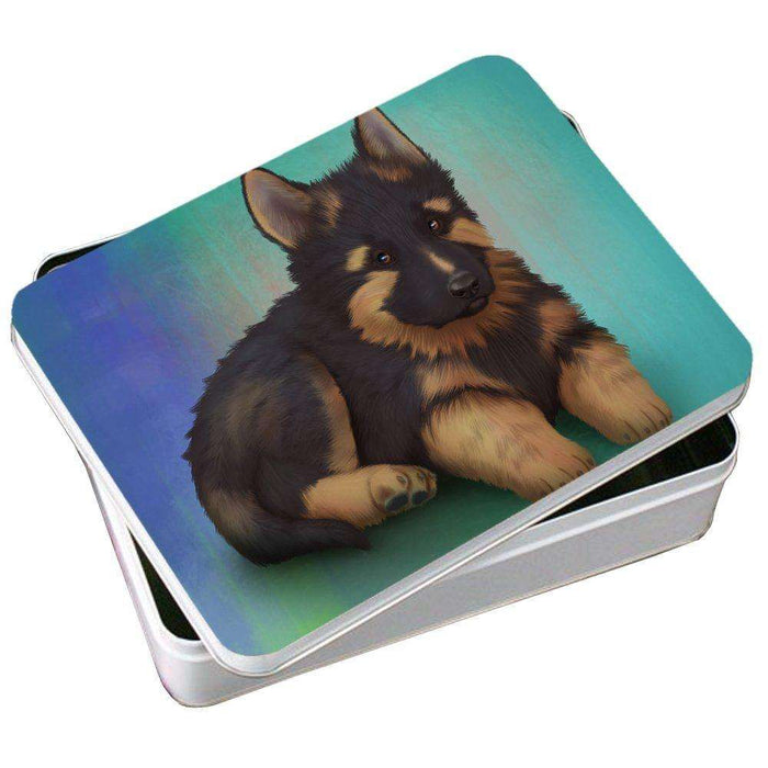 German Shepherd Dog Photo Tin