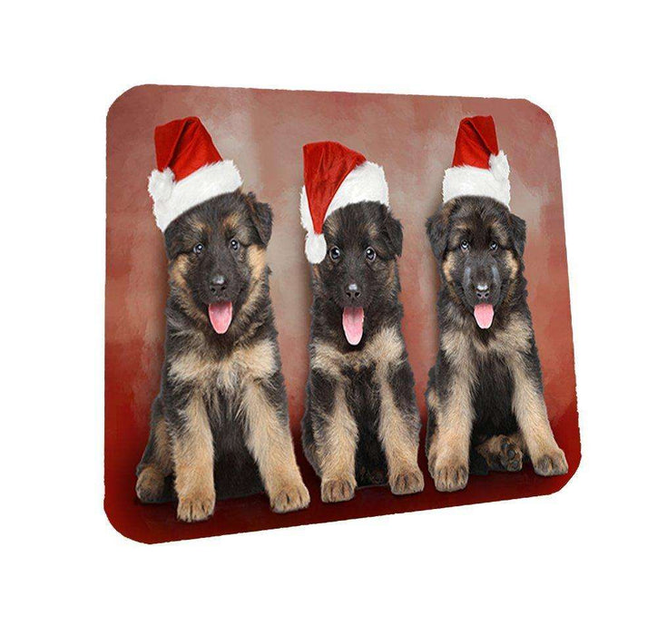 German Shepherd Puppies Dog Coasters Set of 4