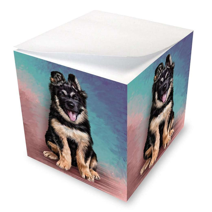German Shepherd Puppy Dog Note Cube