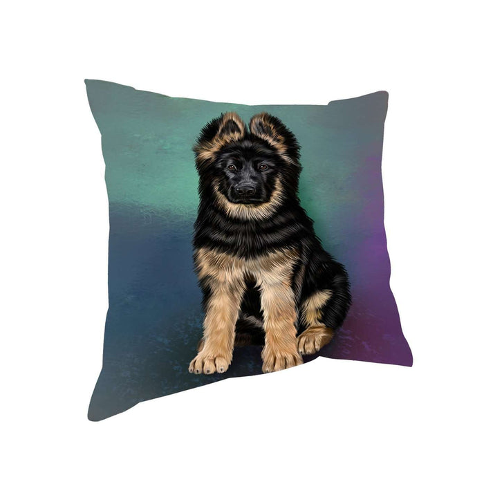 German Shepherd Puppy Dog Throw Pillow