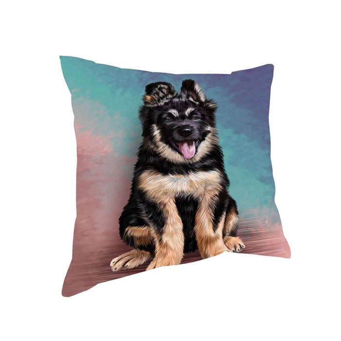 German Shepherd Puppy Dog Throw Pillow