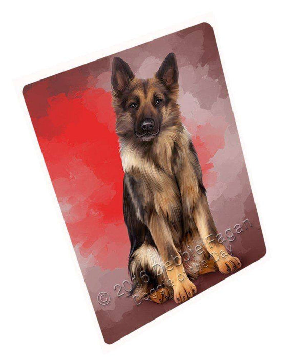 German Shepherds Dog Art Portrait Print Woven Throw Sherpa Plush Fleece Blanket D156