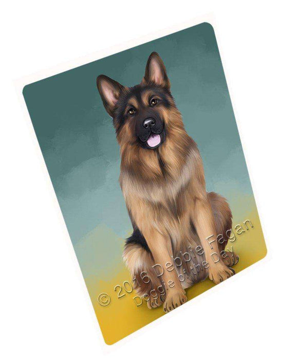 German Shepherds Dog Art Portrait Print Woven Throw Sherpa Plush Fleece Blanket D159
