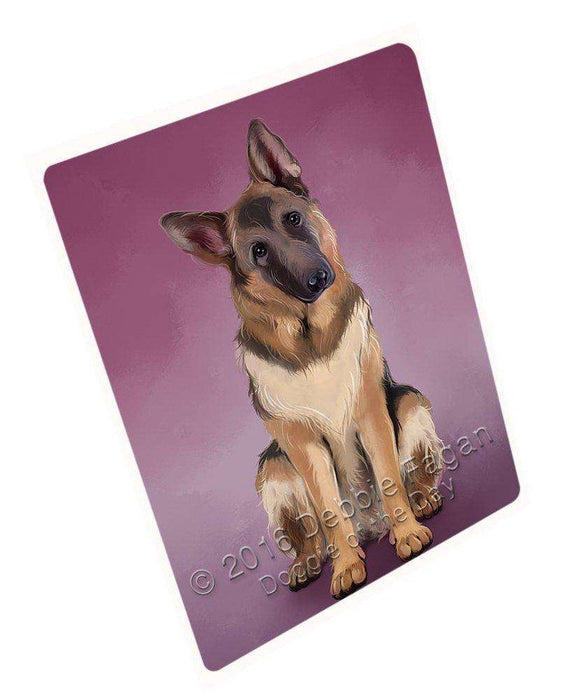 German Shepherds Dog Art Portrait Print Woven Throw Sherpa Plush Fleece Blanket D161