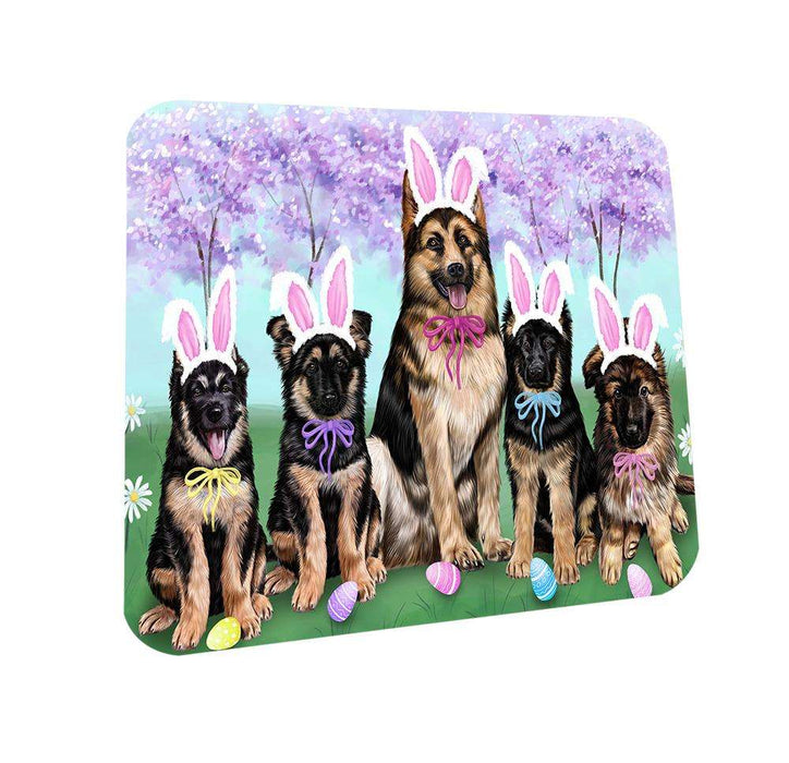 German Shepherds Dog Easter Holiday Coasters Set of 4 CST49107