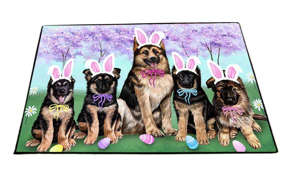 German Shepherds Dog Easter Holiday Floormat FLMS49578