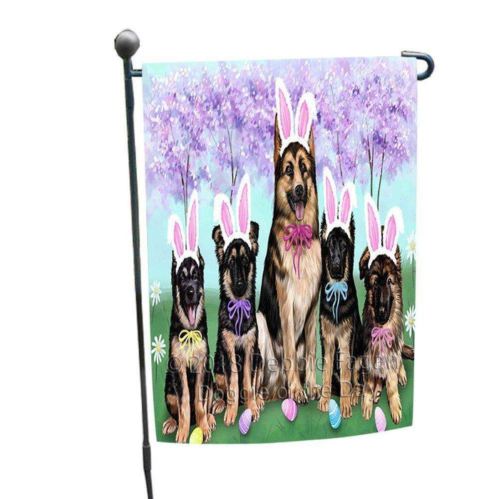 German Shepherds Dog Easter Holiday Garden Flag GFLG49057
