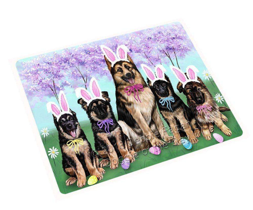 German Shepherds Dog Easter Holiday Tempered Cutting Board C51312