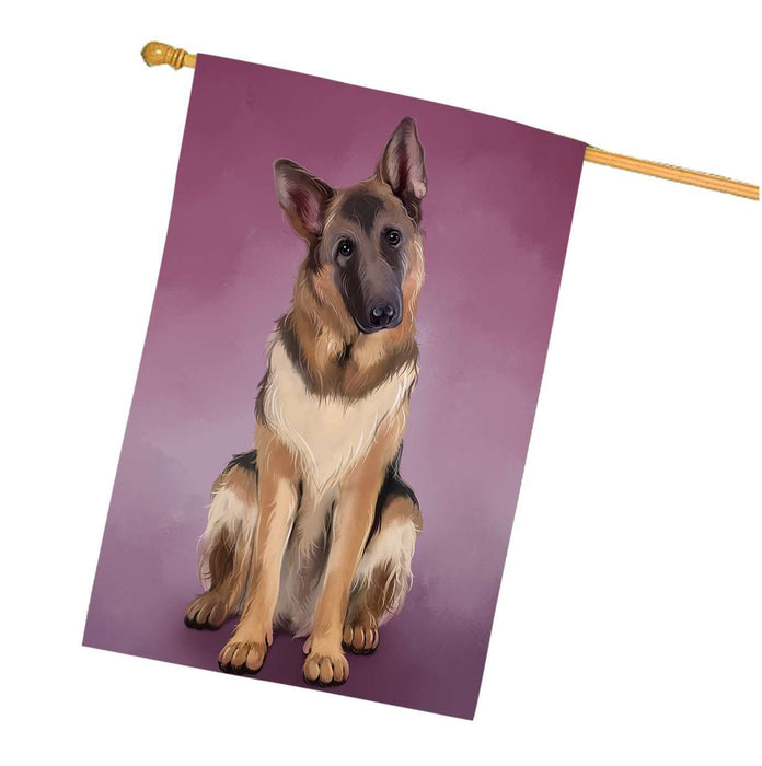 German Shepherds Dog House Flag