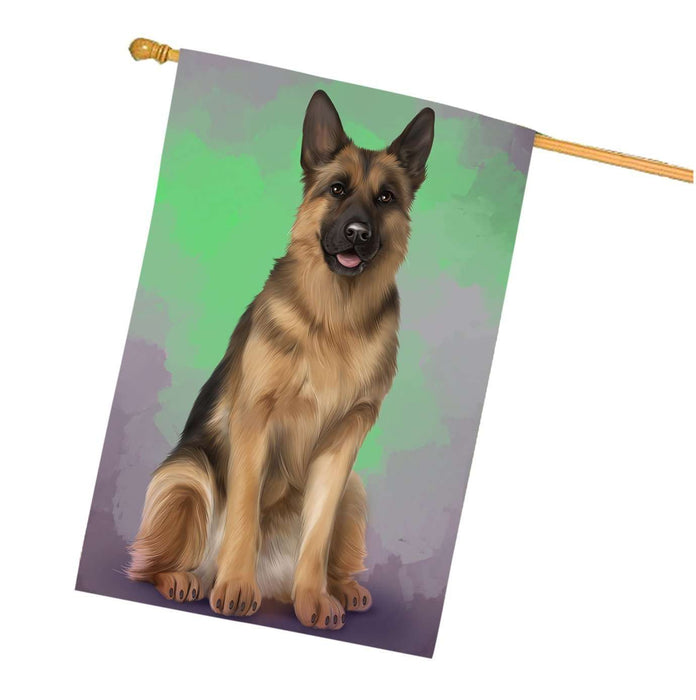 German Shepherds Dog House Flag