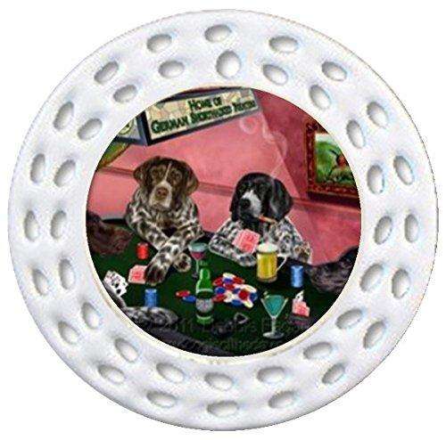 German Shorthaired Pointers Christmas Holiday Ornament 4 Dogs Playing Poker