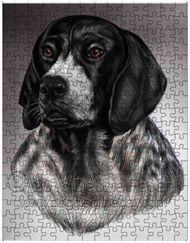 German Shorthaired Pointers Dog Art Portrait Print 300 Pc. Puzzle with Photo Tin