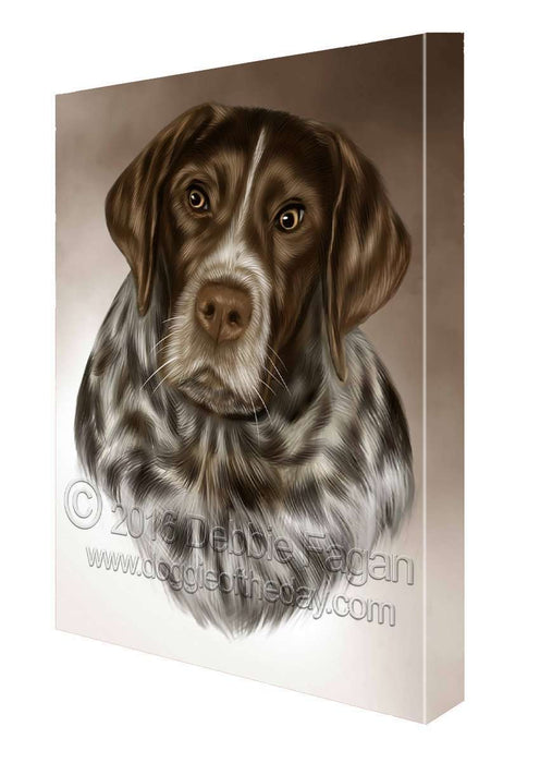 German Shorthaired Pointers Dog Art Portrait Print Canvas
