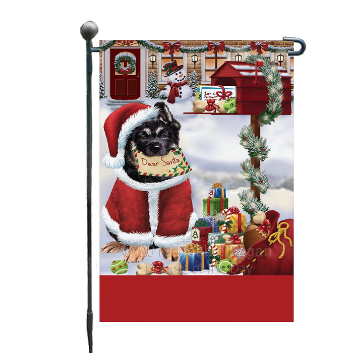 Personalized Happy Holidays Mailbox German Shepherd Dog Christmas Custom Garden Flags GFLG-DOTD-A59933
