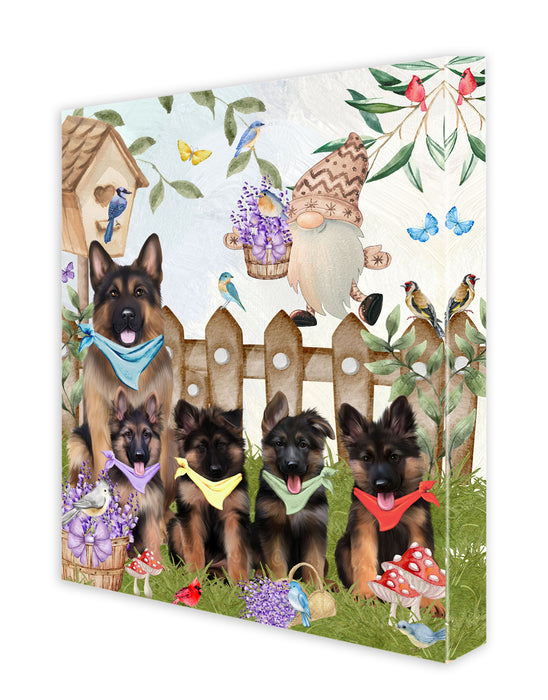 German Shepherd Canvas: Explore a Variety of Designs, Custom, Personalized, Digital Art Wall Painting, Ready to Hang Room Decor, Gift for Dog and Pet Lovers